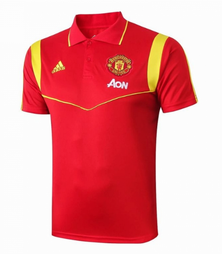 camiseta Polo Manchester United 2019-2020 Rojo